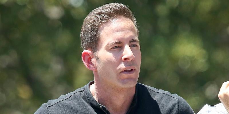 Tarek El Moussa gets some fresh air from a ventilator on 'Extra!'
