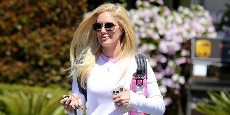 Heidi Montag wears cute pink loafers to lunch date in Palisades