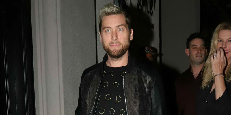 Lance Bass seen with husband and friends going to Craig apos s for dinner