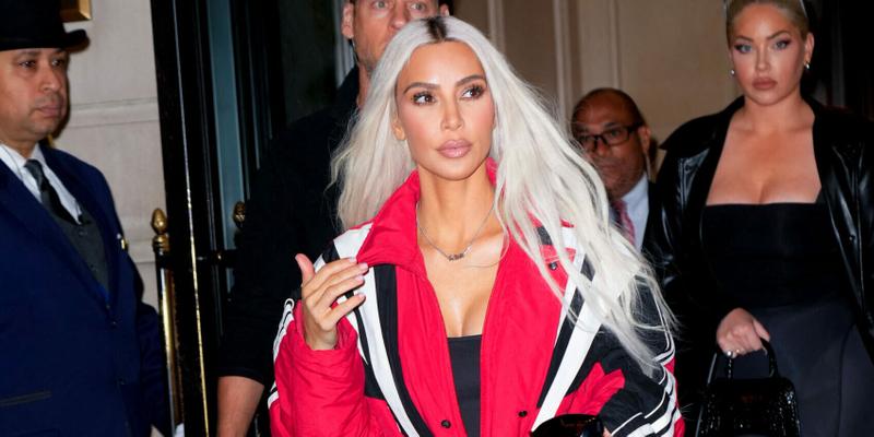 Kim Kardashian heads out of her hotel in New York