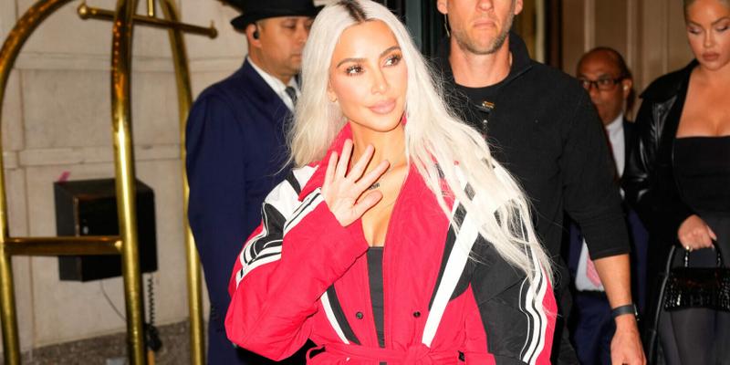 Kim Kardashian heads out of her hotel in New York