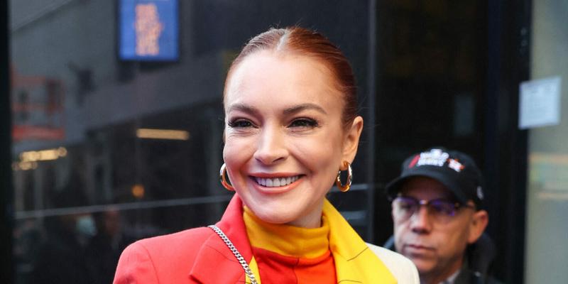 Lindsay Lohan is seen arriving at apos Good Morning America apos Show in New York City