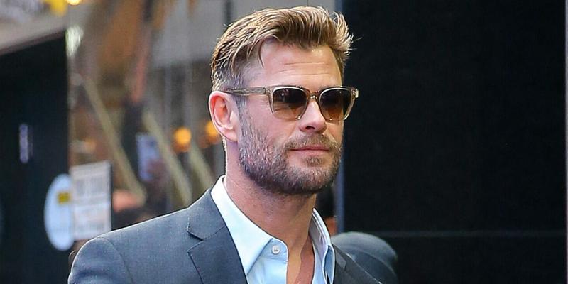 Chris Hemsworth spotted leaving Good Morning America in NYC