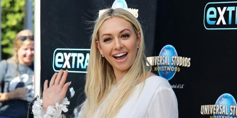 Corinne Olympios appears on Extra