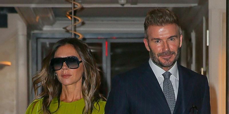 Victoria Beckham and David Beckham steps out holding hands as heading to dinner in New York City on Friday Oct 14, 2022