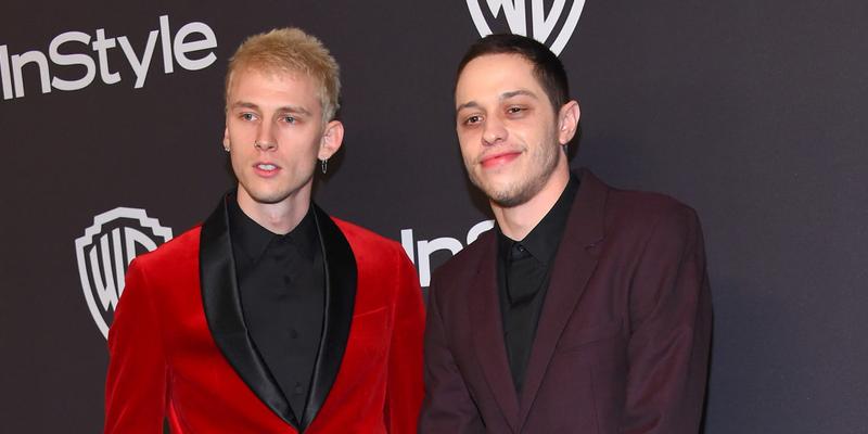 Machine Gun Kelly and Pete Davidson at the 20th Annual InStyle and Warner Bros. Golden Globe after party