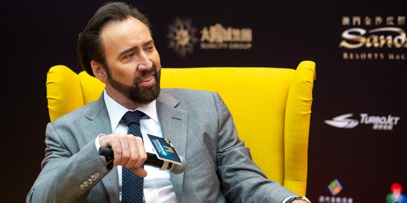 Nicholas Cage meets the press at the International Film Festival and Awards Macao 2018