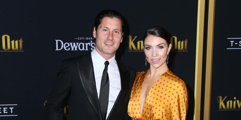 Val Chmerkovskiy and Jenna Johnson at Knives Out Premiere in Los Angeles