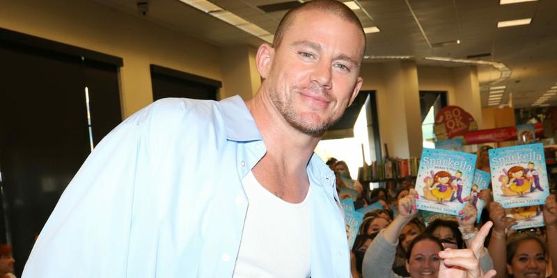 Channing Tatum reads his children apos s book in the release of book two of Sparkella series at Barnes and Noble event as he continues to hold his title as author for New York Times Best Seller