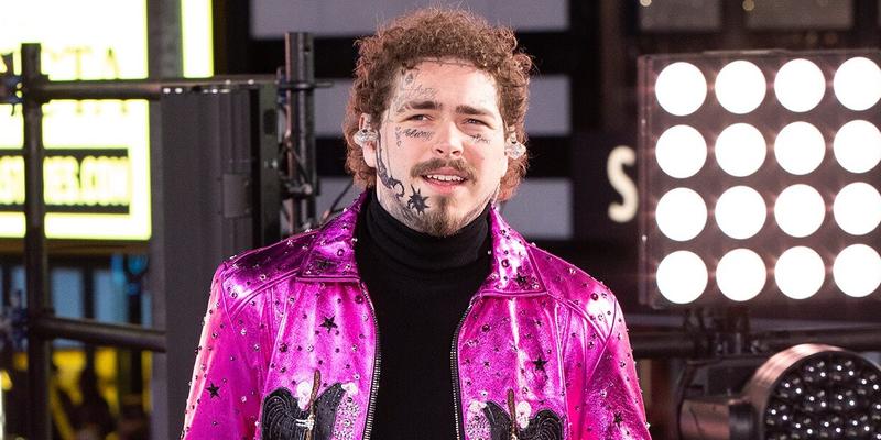 Post Malone at New Year's Eve in Times Square