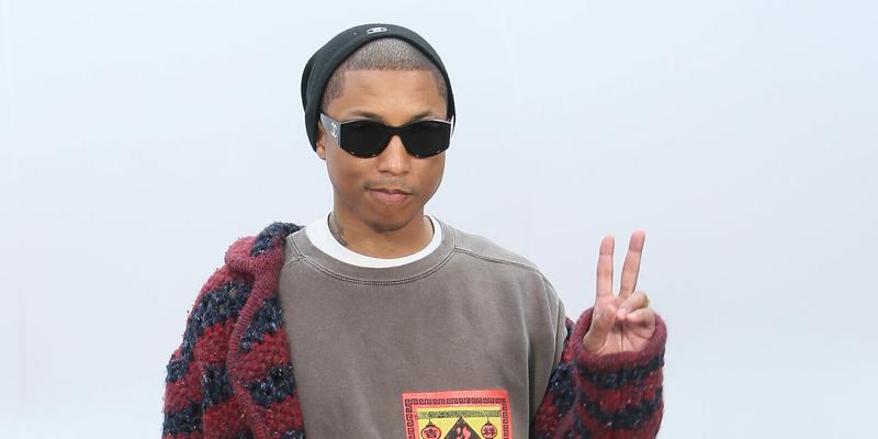 Pharrell Williams poses before Chanel apos s Fall-Winter 2017 2018 ready-to-wear fashion
