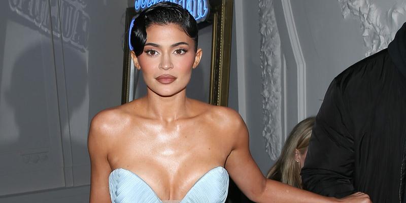 Kylie Jenner Stuns in Jean Paul Gaultier as the Gaultier Runway show in Paris France