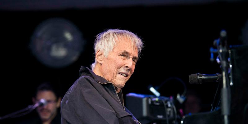 Burt Bacharach the songwriter and performer who has died aged 94 pictured at Glasgow apos s Kelvingrove Bandstand as part of the festivals Summer Nights in 2019