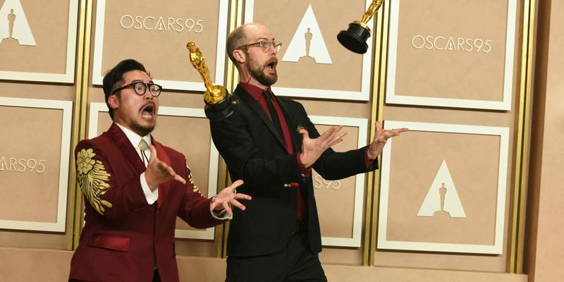 Daniel Kwan and Daniel Scheinert at the Oscars 2023: PRESS ROOM