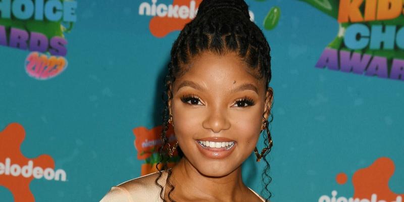 Halle Bailey shows off her new Ariel doll