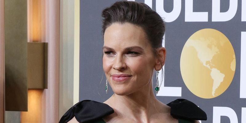 Hilary Swank at the 80th Annual Golden Globe Awards