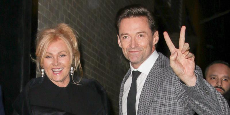 Hugh Jackman and wife Deborra-lee Furness seen arriving at The 12th Annual Golden Heart Awards in NYC