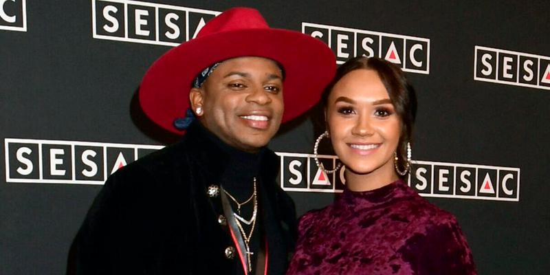 Jimmie Allen and Alexis Gale at the 2019 SESAC Nashville Music Awards