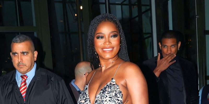 Pregnant KeKe Palmer seen leaving her hotel to head to the Critics Choice Awards