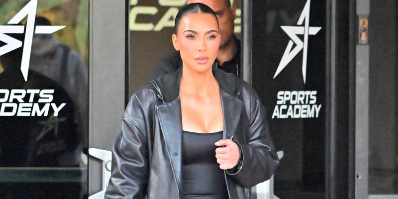 Kim Kardashian wears all black in Thousand Oaks