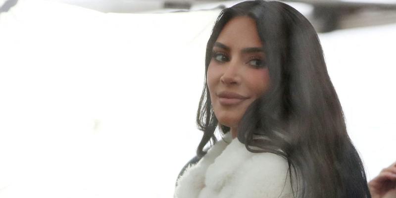 Kim Kardashian seen at a rainy London eye with her kids filming for her new tv series