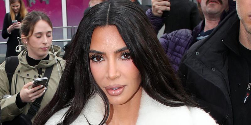 Kim Kardashian seen at a rainy London eye with her kids filming for her new tv series