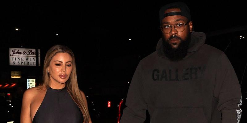 Larsa Pippen and Boyfriend Marcus Jordan walk hand-in-hand as they arrive for dinner at Catch Steak LA