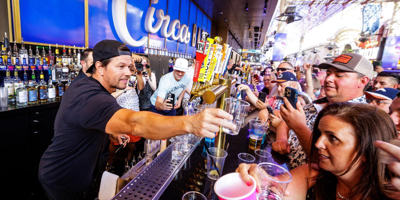 Mark Wahlberg Bartends At Circa Las Vegas, Serving Tequila To Thousands On Memorial Day