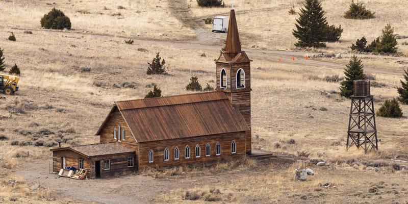 The set of Alec Baldwin's 'Rust' movie as filming resumes in Montana.