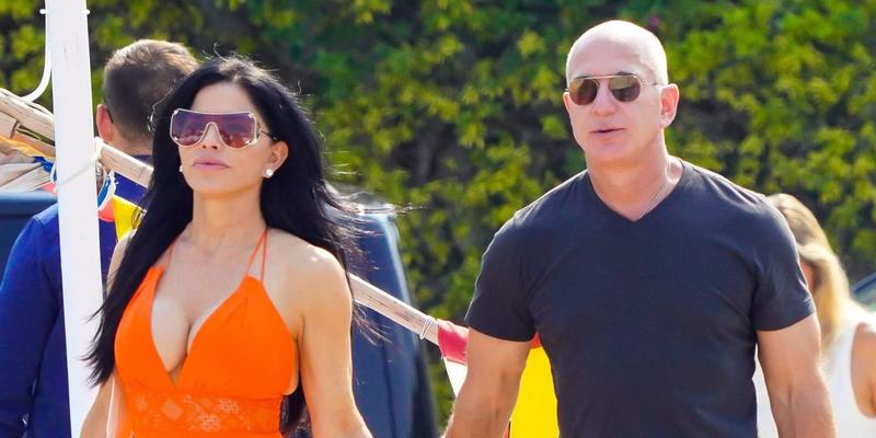 Jeff Bezos and Lauren Sanchez are seen out for a walk in Beaulieu sur Mer