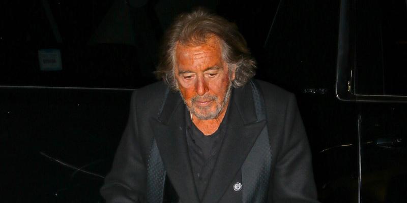Al Pacino spotted arriving at The Whitby Hotel for the House Of Gucci Dinner in NYC