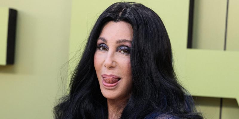 Cher arrives at the Versace Fall/Winter 2023 Fashion Show