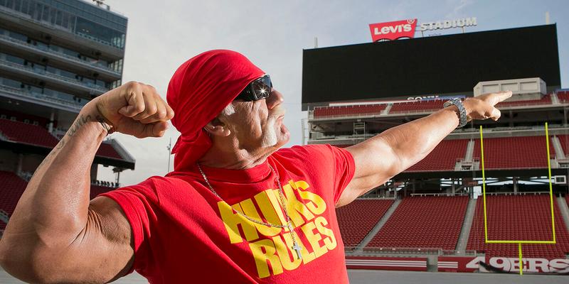 "Hulk" Hogan at Levi's Stadium in Santa Clara, Calif.