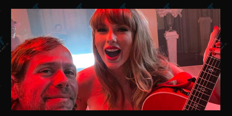 Taylor Swift and Aaron Dessner circa 2021