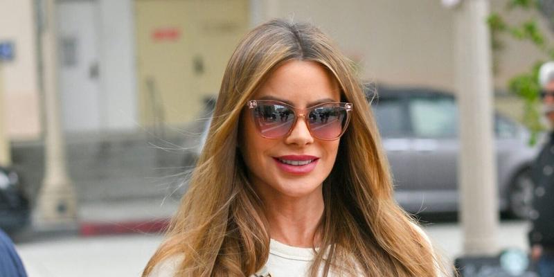 Sofia Vergara keeps it casual as she makes her way to America's Got Talent in Pasadena Ca