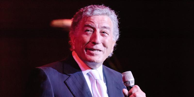 Legendary jazz singer Tony Bennett who died today Friday pictured singing live at the Royal Concert Hall in Glasgow in 2005