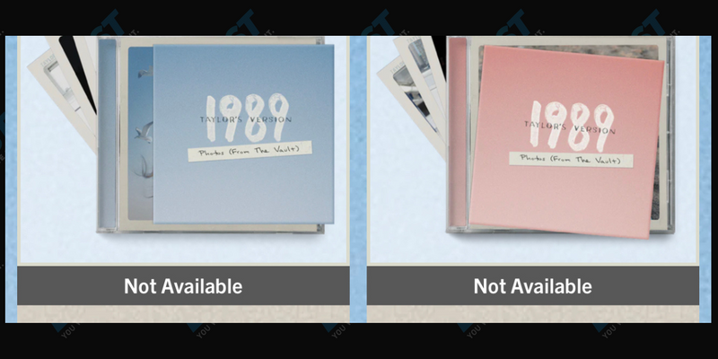 Taylor Swift 1989 pink and blue CD variants
