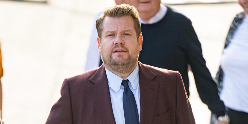 James Corden is seen at "Jimmy Kimmel Live" in Los Angeles, California