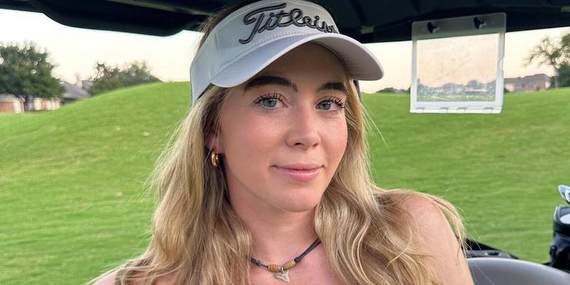 Golfer Grace Charis In Plunging Top Teases ‘Extreme Golf Rizz’