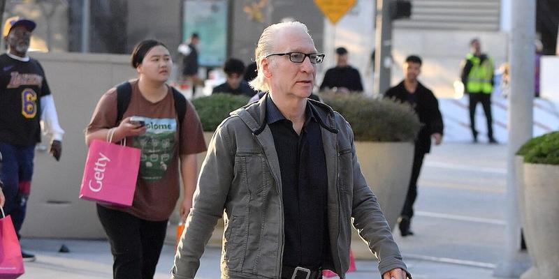 Bill Maher Is Spotted Arriving At The Lakers Game At The Crypto.com Arena In Los Angeles, CA.
