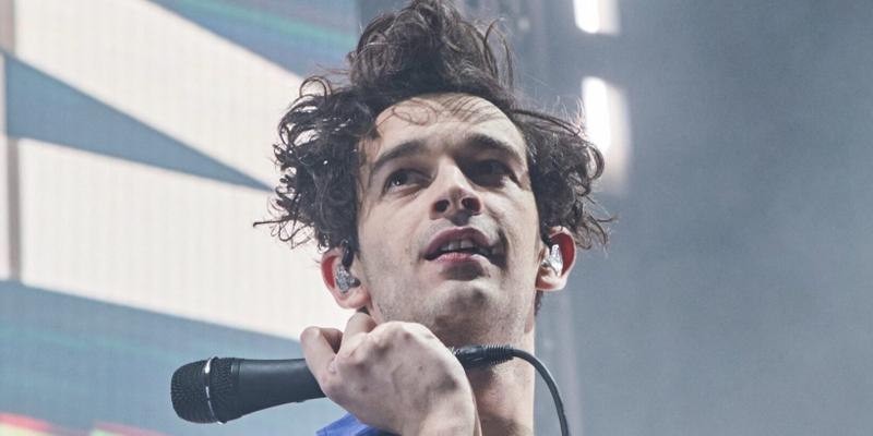 Matty Healy with THE 1975 , Live Manchester UK