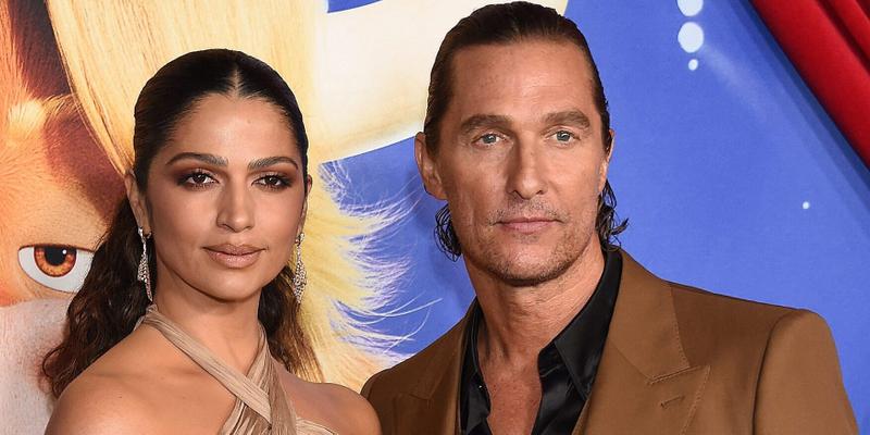 Camila Alves and Matthew McConaughey attend Illumination and Universal Pictures Presents The Premiere of Illuminations: Sing 2