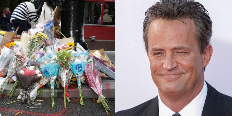 Fans Mourn Matthew Perry Outside 'Friends' Building In NYC