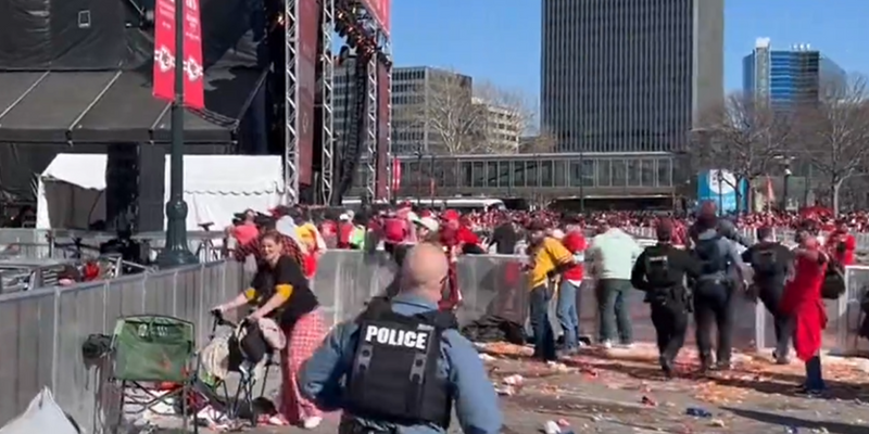 Moment Chiefs Fan Tackled Suspected Shooter At Super Bowl Parade [VIDEO]