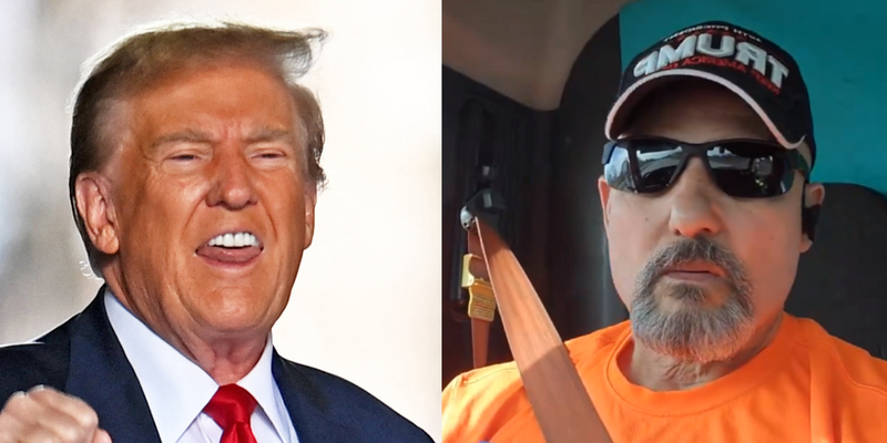 MAGA Trucker Does A 180 After Trying To Start A Boycott Of NYC Over Donald Trump's $355M Fine