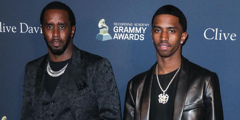 Diddy and his son at The Recording Academy And Clive Davis' 2020 Pre-GRAMMY Gala held at The Beverly Hilton Hotel on January 25, 2020 in Beverly Hills, Los Angeles, California, United States