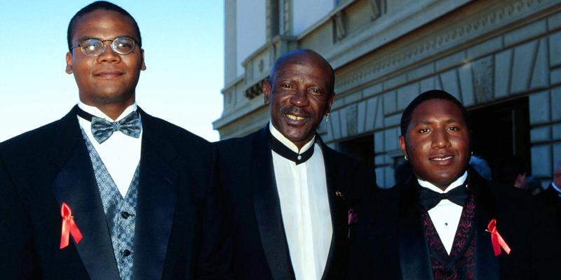 Louis Gossett Jr., Satie Gossett and Sharron Gossett.