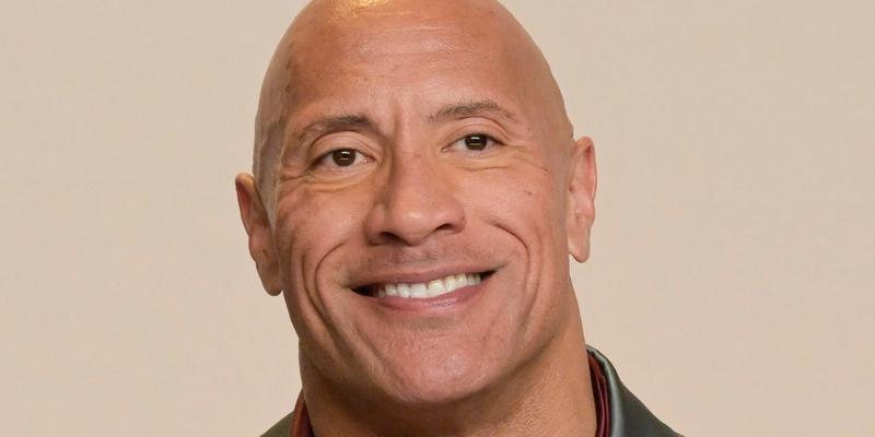 Dwayne Johnson in silver tux at Oscars 2023