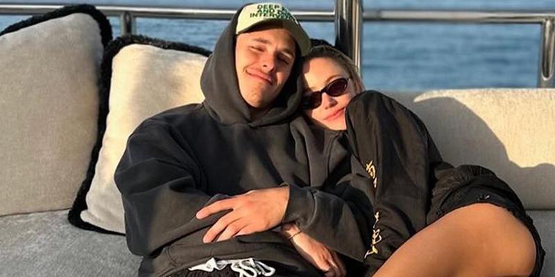 Dalton Gomez and new girlfriend Maika Monroe pose for photo on a boat