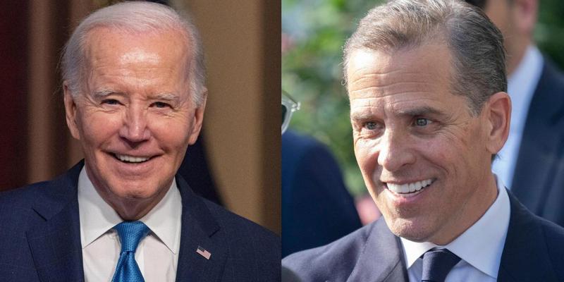 Joe Biden (left) Hunter Biden (right)